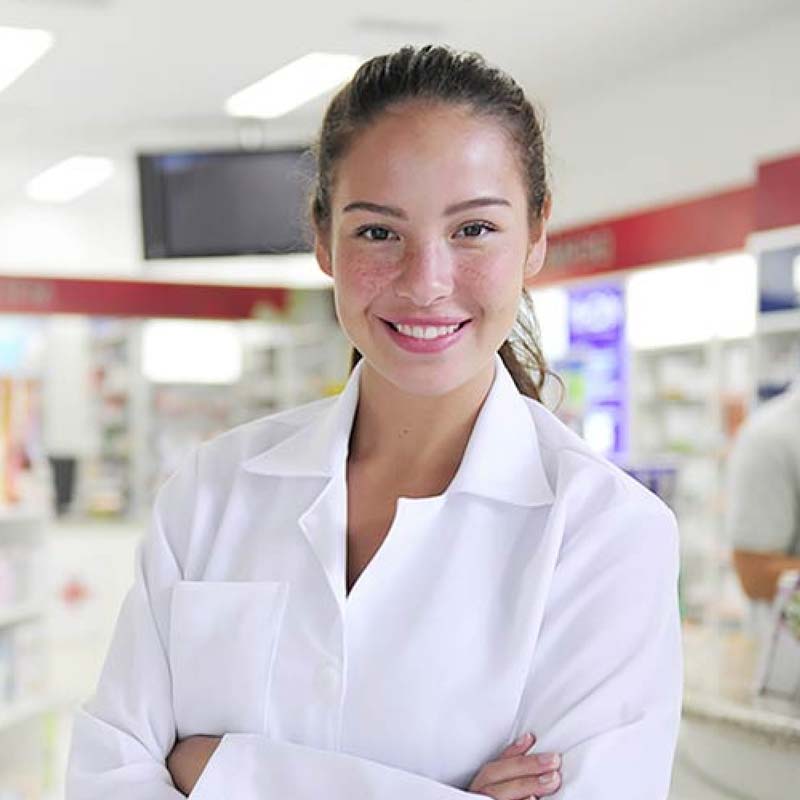 Female Pharmacy Technician