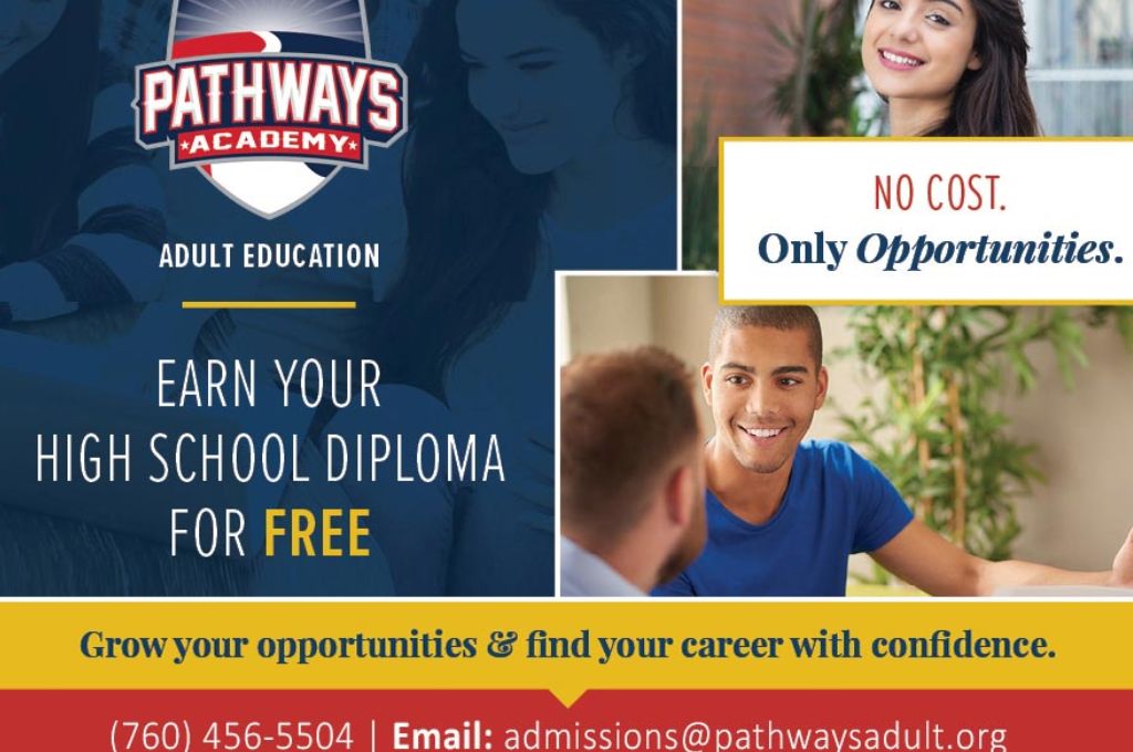 Pathways Academy high school diploma for free.