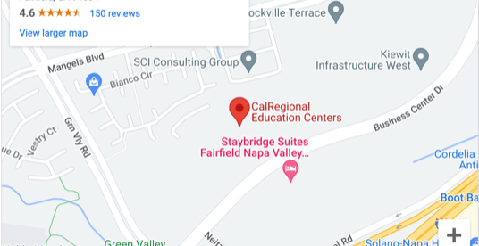 Fairfield, CA Map