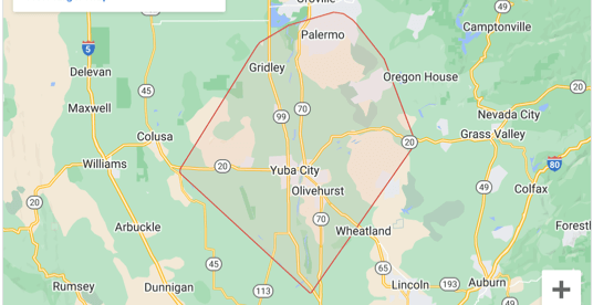 Marysville, CA Map