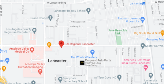 Lancaster, CA Map