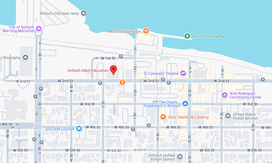 Antioch, CA Map