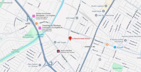 Pico Rivera, California Map