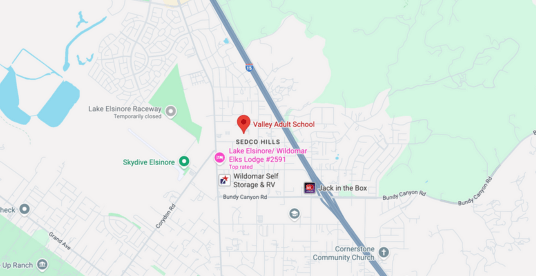 Wildomar, California Map