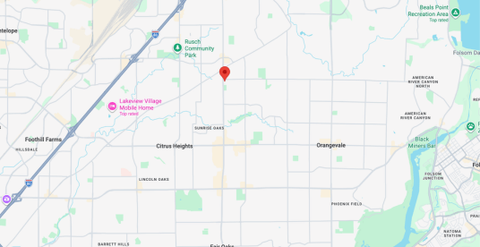 Citrus Heights, CA Map